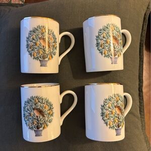Vintage Avon 12 Days of Christmas Mugs Set of 4